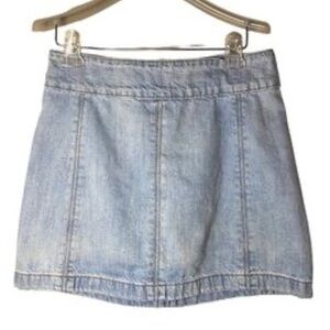 Free People Denim Mini Skirt